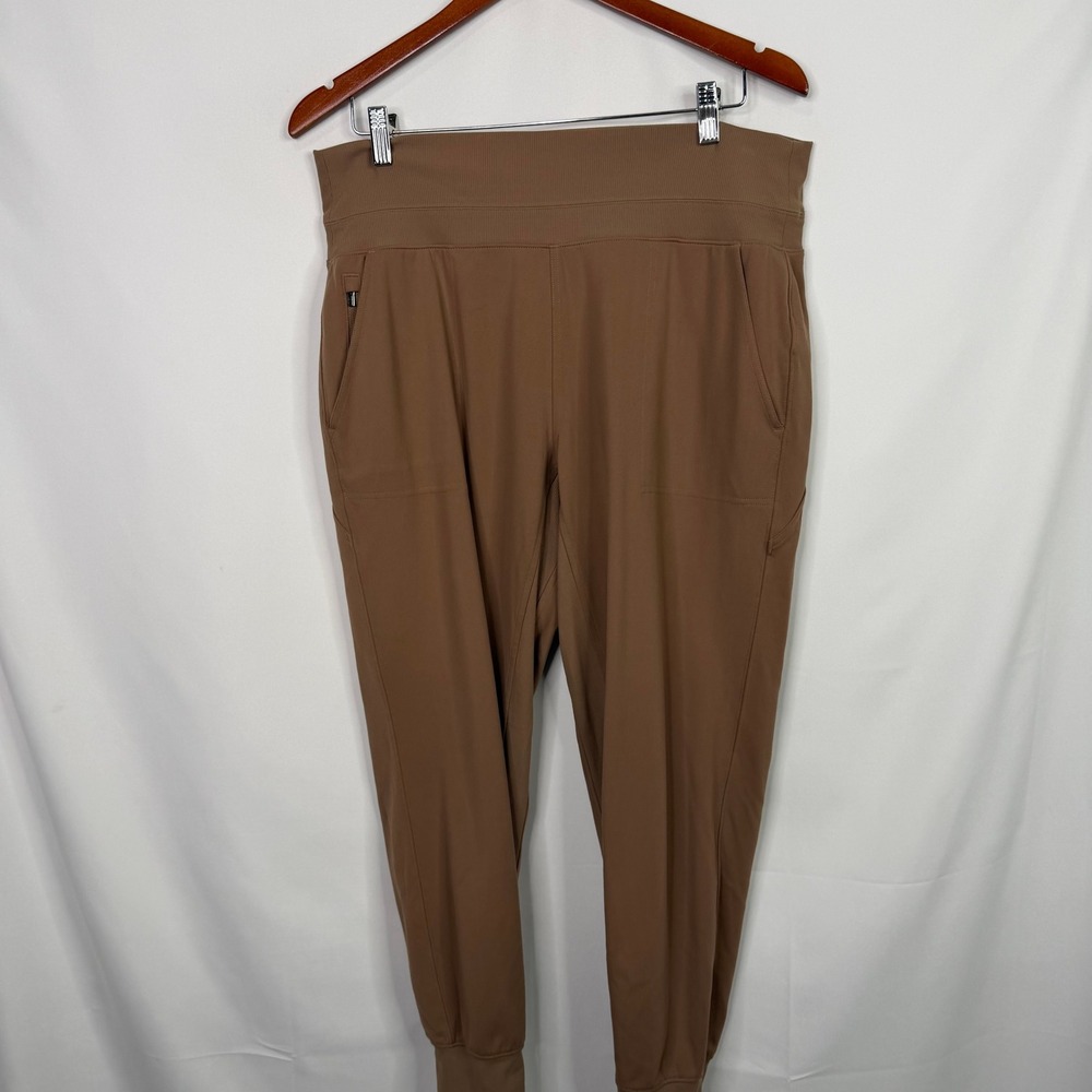 Athleta Venice Jogger Brown High Rise Athletic Pants  Womens Large - Picture 6 of 7